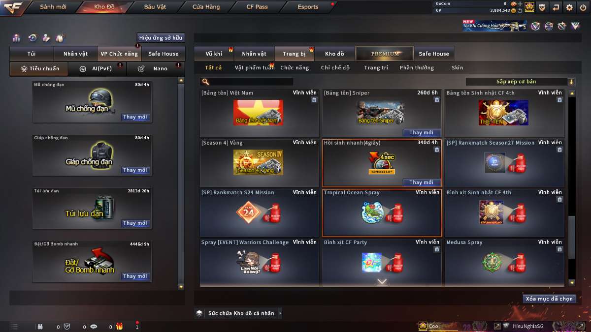 shop acc cf uy tin gia re